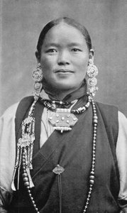 A Bhutia woman, c1910