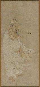 A Chinese Man Standing in a High Wind, Edo Period, 17th Century by Unbekannt