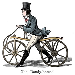 A Dandy-Horse or Draisienne of the Type Fashionable