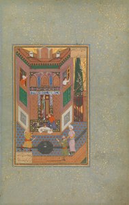 A Ruffian Spares the Life of a Poor Man, Folio 4v from a Mantiq al-tair Language of the Birds by Unbekannt