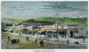 A Street in Salt Lake City, Utah, USA by Unbekannt