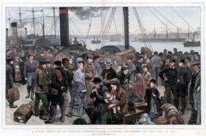 A Study from Life on Princes Landing Stage, Liverpool