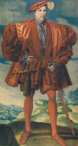 A Young Man in Red, c.1550, 1948 by Unbekannt