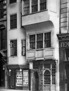 A bookshop and tobacconists in the Strand, London