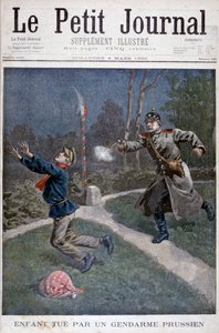 A Boy Shot by a Prussian Gendarme Escaping from a Correctional Facility
