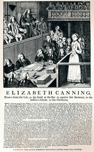 A Broadside of 1754 Reporting on the Case of Elizabeth Canning by Unbekannt