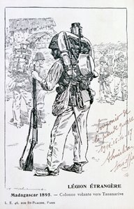 A column of the French Foreign Legion advancing towards Tananarive, Madagascar, 1895