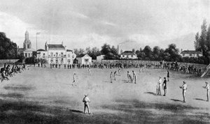 A Cricket Match in Progress at Kennington Oval, London, 1848 1912