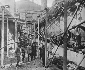 A factory wrecked by the Russians to prevent its being any use to the Germans