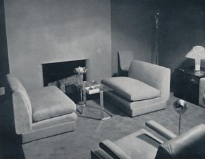 A Fireside Group in a Living-Room Designed by Russel Wright, 1935