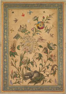 A Floral Fantasy of Animals and Birds Waq-waq