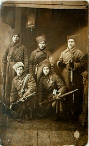 A Group of Red Army Soldiers Before Leaving for the Front, Petrograd, Russia