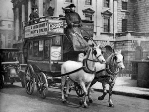 A Horse-Drawn Bus, London