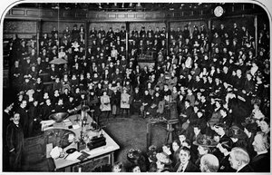 A Lecture at the Royal Institution, London, c. 1903