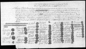 A letter relating to Charles Stuart, Bonnie Prince Charlie, 18th century