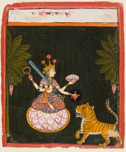 A Page from a Devi Series, c. 1660 by Unbekannt