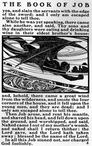 A page from the Book of Job, c1903 by Unbekannt