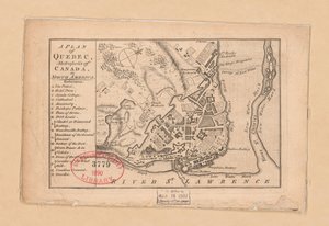 A plan of Quebec, metropolis of Canada in North America by Unbekannt