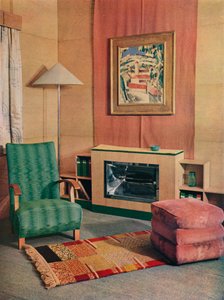 A Sitting Room with a Painting by J.D. Fergusson Above the Fire