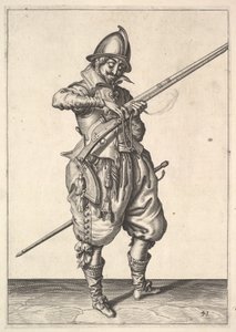 A Soldier on Guard Shaping the Match Between His Thumb and His Forefinger, from the Marksmen by Unbekannt