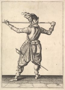 A Soldier, Seen from the Rear, While Turning to the Right and Holding His Pike Horizontally by Unbekannt