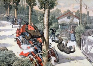A terrible accident, Paris to Madrid race