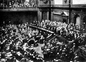 A Typical Sitting of the Reichstag, Parliament of the German Republic