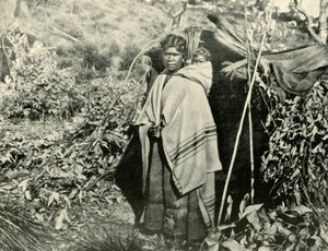 Aboriginal woman with child, 1901
