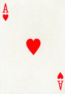 Ace of Hearts from a Deck of Goodall & Son Ltd. Playing Cards by Unbekannt