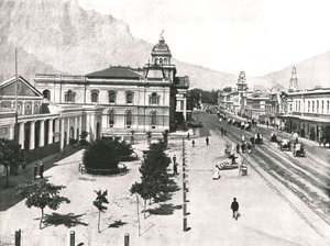 Adderley Street, with the Commercial Exchange and Standard Bank, Cape Town, South Africa, 1895