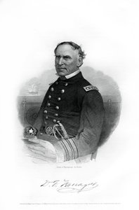Admiral David Farragut, US Navy officer in the American Civil War, 1862-1867 by Unbekannt