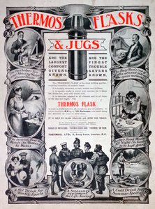 Advert for Thermos Flasks and Jugs by Unbekannt