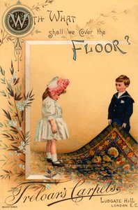 Advert for Treloars carpets, of Ludgate Hill, London by Unbekannt