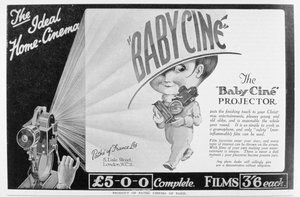Advert for the Pathe Babycine film projector by Unbekannt