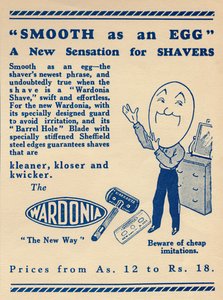 Advertisement for the Wardonia Razor, 1936