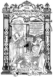 Advertisement for the Women Metal Workers Company in London, 1901