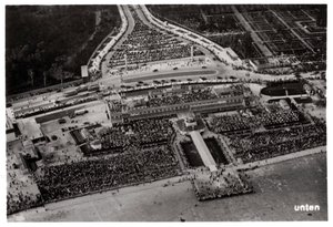 Aerial View of Berlin Tempelhof Airport, Germany, from a Zeppelin, c1931