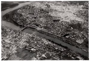 Aerial View of Seville, Spain, from a Zeppelin