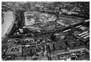 Aerial View of the Kremlin, Moscow, USSR, from a Zeppelin, 1930-1933