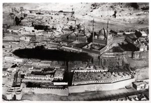 Aerial View of the Mosque of Muhammad Ali Pasha, Cairo, Egypt, from a Zeppelin by Unbekannt