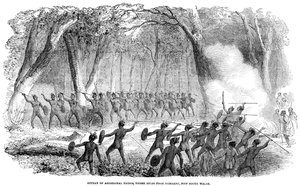 Affray of Aboriginal, three miles from Brisbane, New South Wales