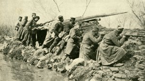 After the Rains: Serbian Infantry During the Floods, First World War