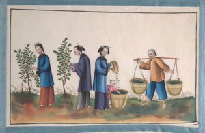 Album Containing Twelve Paintings of People Making Silk, 19th century
