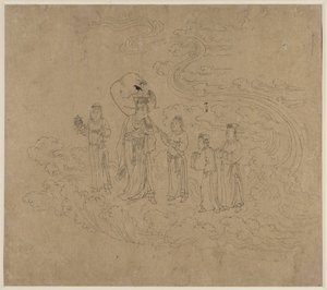 Album of Daoist and Buddhist Themes: Procession of Daoist Deities: Leaf 10