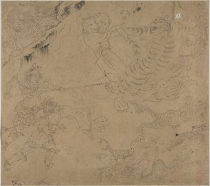 Album of Daoist and Buddhist Themes: Search the Mountain: Leaf 44, 1200s