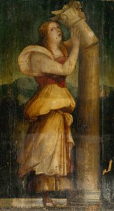 Allegorical Figure of a Woman with a Broken Column by Unbekannt