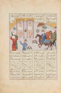 Alexander Executes Janusiyar and Mahiyar, the Slayers of Darius, Folio from..., AH 887AD 1482 by Unbekannt