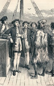 Alexander Selkirk Brought on Board, 1904 by Unbekannt