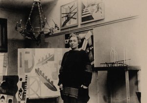 Alexandra Exter in her Paris studio