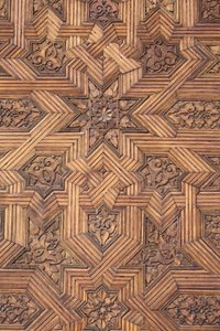 Alhambra - Door in Nasrid Palaces by Unbekannt